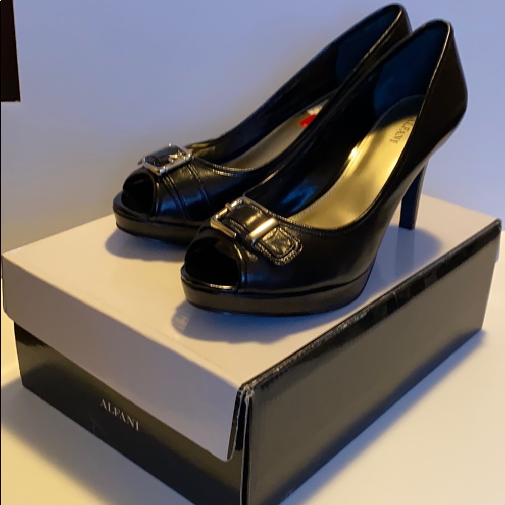 Alfani Black open toe heel